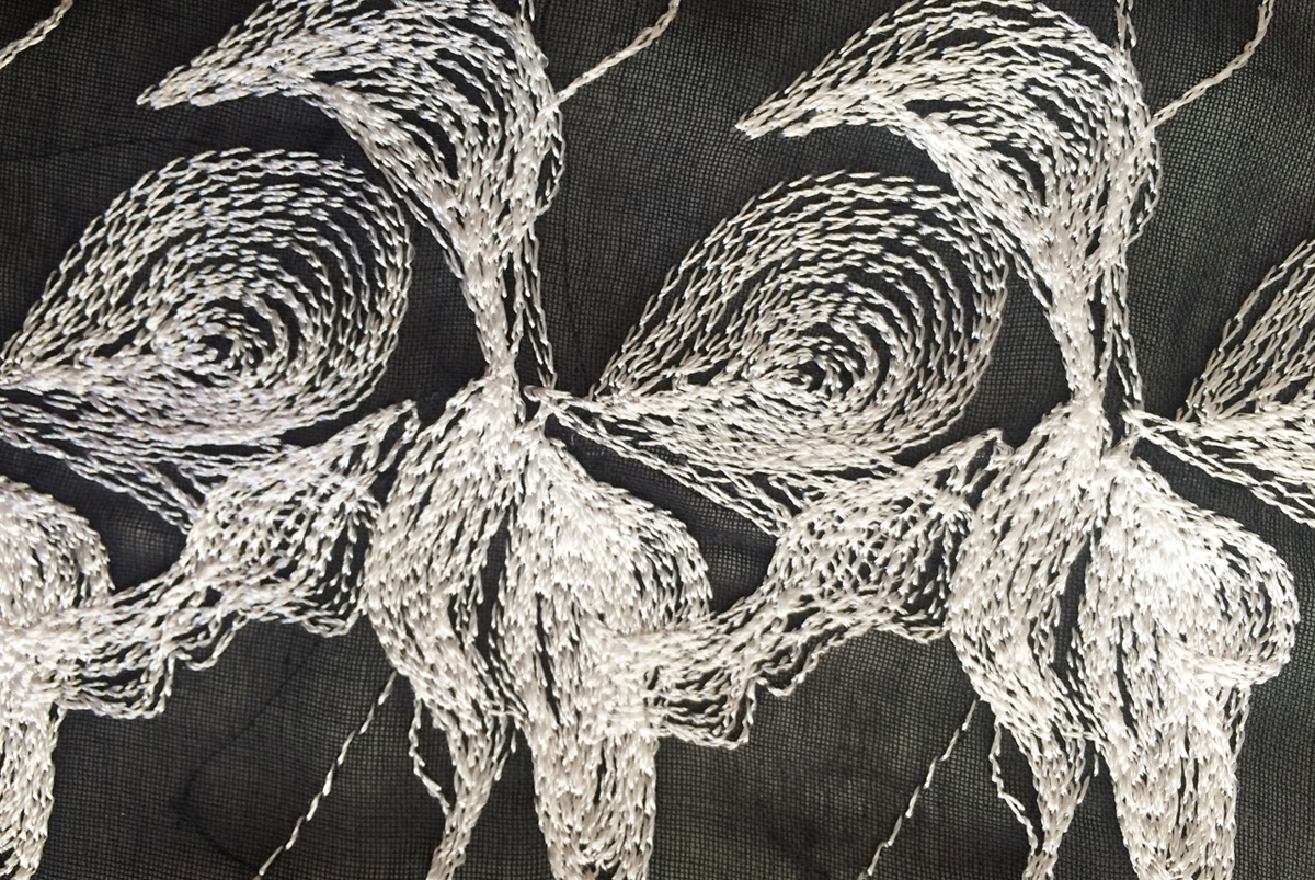 Het Borduurburo, Martine van 't Hul, machinaal borduurwerk, borduren, handwerk, kunstenaar, embroidery